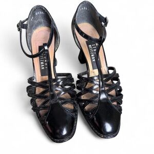 Vintage Stuart Weitzman leather t-strap heels